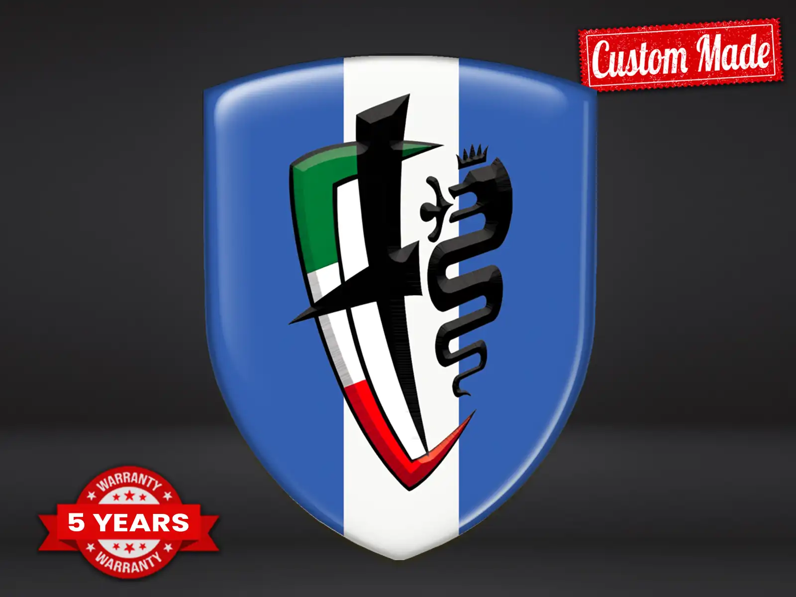 Alfa Romeo Heckscheibensticker Stil Racing Anpassbar